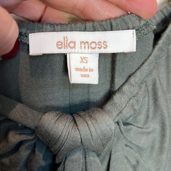 Ella Moss Tie Neck Maxi Sage Green Sz XS - Picture 6 of 8